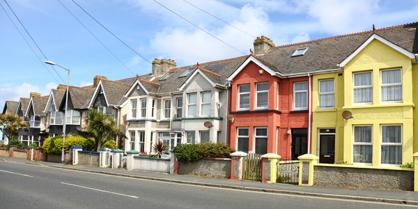 english street terraced house